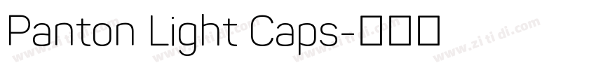 Panton Light Caps字体转换